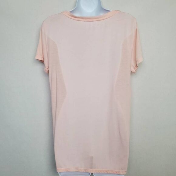 Calvin Klein Performance Peach Side Split Tee L - Picture 4 of 7